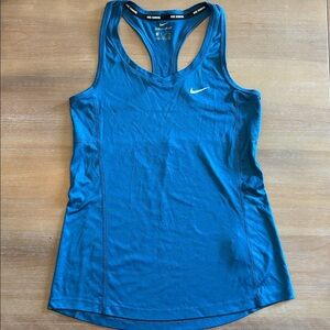 Nike Dri-Fit Racerback Running Tank, Bright Blue, XS Style 874512-457